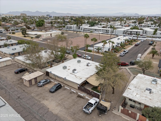 aerial view featuring a mountain view