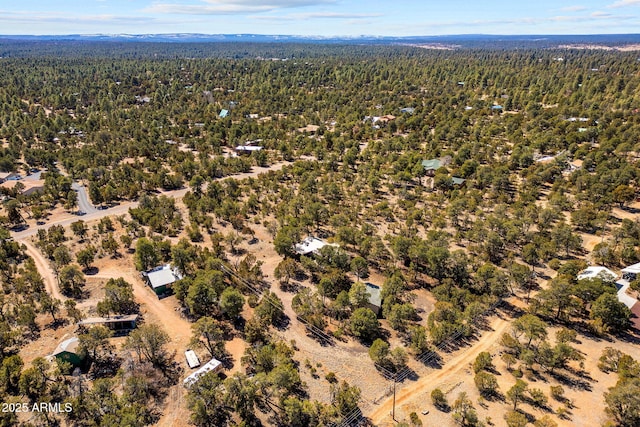 aerial view with a view of trees