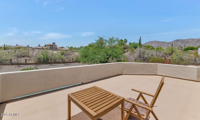 3611 E Ahwatukee Dr, Phoenix, AZ 85044 - view of patio / terrace featuring a mountain view