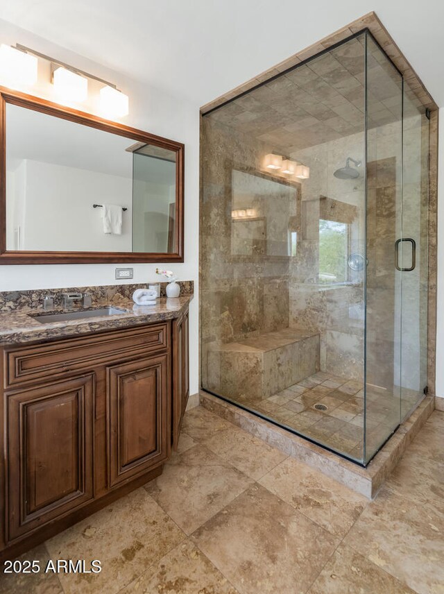 3611 E Ahwatukee Dr, Phoenix, AZ 85044 - full bath featuring vanity and a stall shower