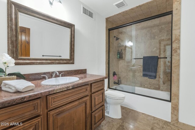 3611 E Ahwatukee Dr, Phoenix, AZ 85044 - bathroom with vanity and shower / bath combination with glass door