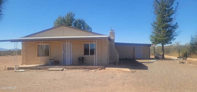 view of rear view of property