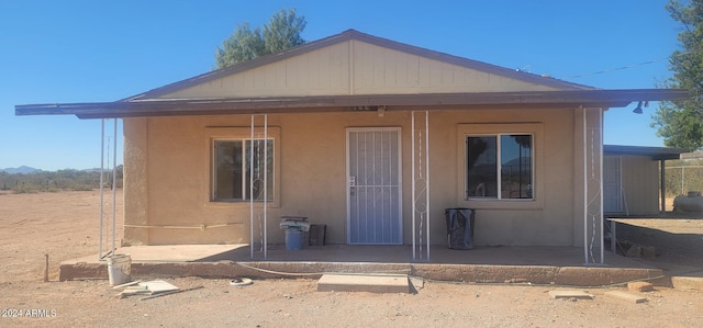 view of rear view of property