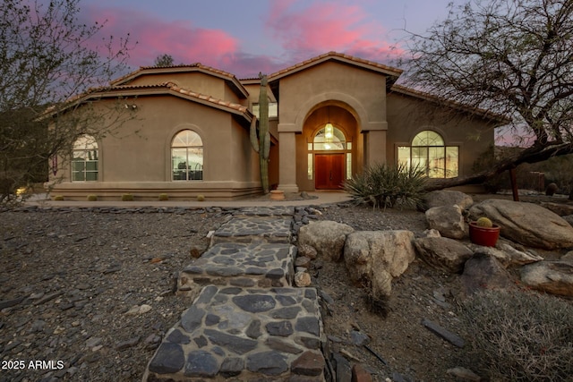 view of mediterranean / spanish-style house