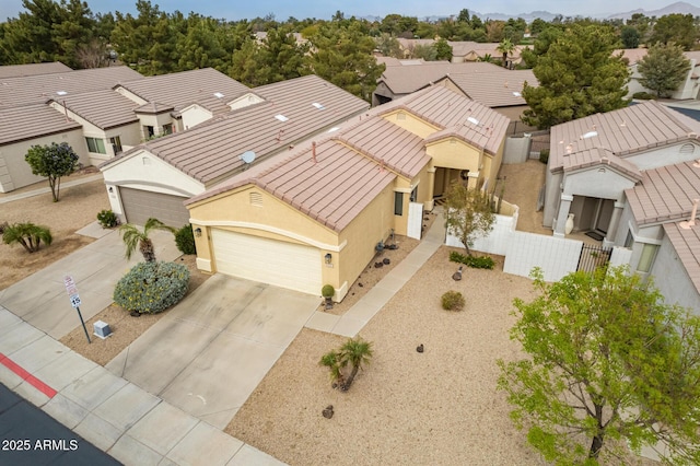 aerial view featuring a residential view