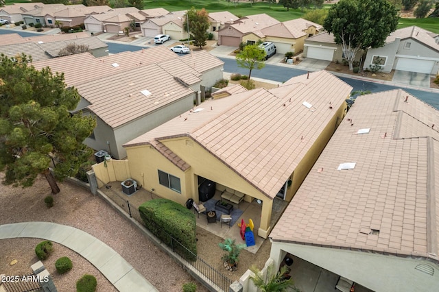 bird's eye view with a residential view