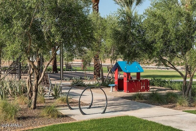 view of property's community featuring a playground