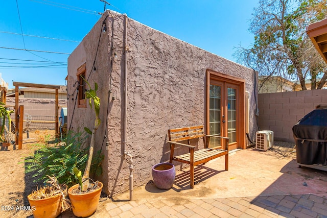 view of patio with ac unit