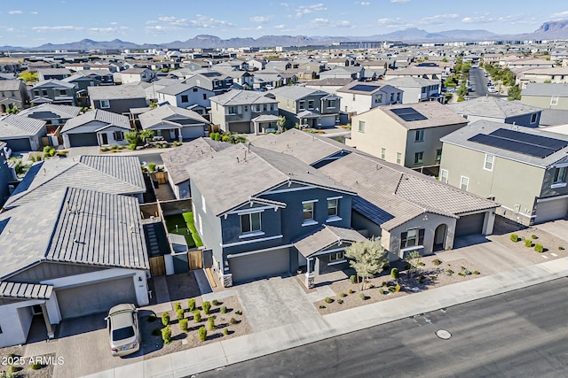 9352 E Saturn Ave, Mesa, AZ 85212 - aerial perspective of suburban area with a mountain backdrop