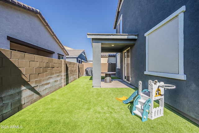 9352 E Saturn Ave, Mesa, AZ 85212 - view of yard featuring a patio