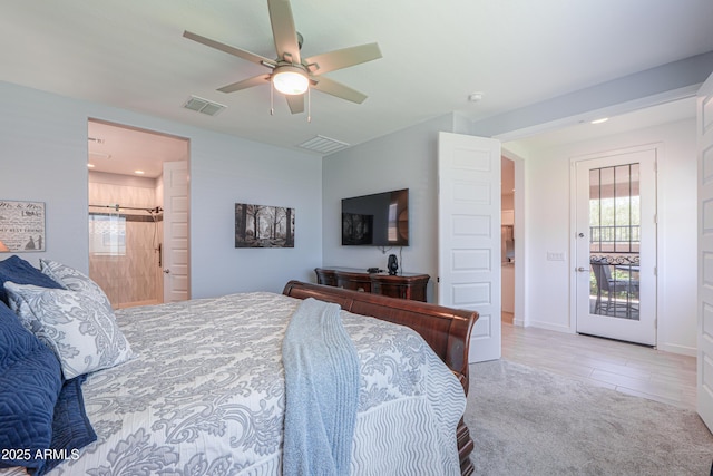 2929 E Mohave Ln, Apache Junction, AZ 85119 - carpeted bedroom with multiple windows and a ceiling fan
