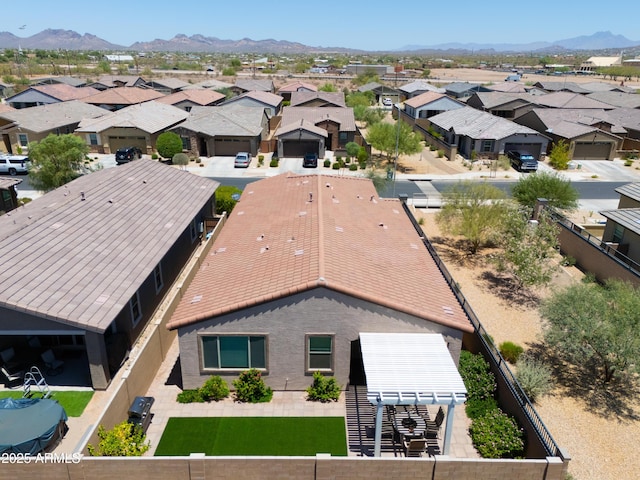 2929 E Mohave Ln, Apache Junction, AZ 85119 - aerial view of residential area with a mountain backdrop