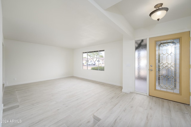 entrance foyer featuring light hardwood / wood-style floors