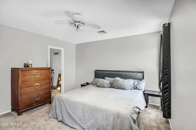 3608 W Harrison St, Chandler, AZ 85226 - bedroom with light carpet, baseboards, and a ceiling fan