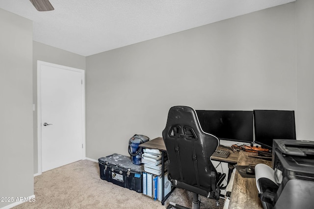 3608 W Harrison St, Chandler, AZ 85226 - carpeted home office with ceiling fan