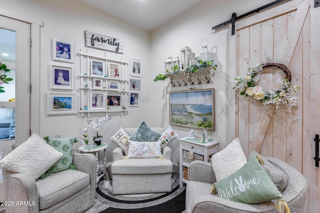 20125 E Via Del Rancho, Queen Creek, AZ 85142 - living room with a barn door