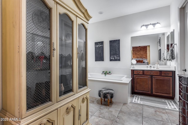 20125 E Via Del Rancho, Queen Creek, AZ 85142 - full bath featuring tile patterned flooring, vanity, and a bath