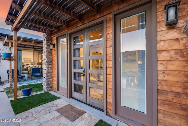 20125 E Via Del Rancho, Queen Creek, AZ 85142 - property entrance featuring french doors