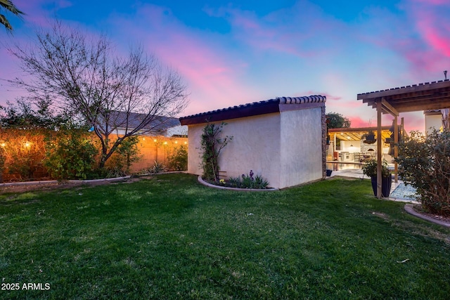 20125 E Via Del Rancho, Queen Creek, AZ 85142 - view of yard featuring an outbuilding and a patio area