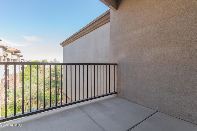 view of balcony