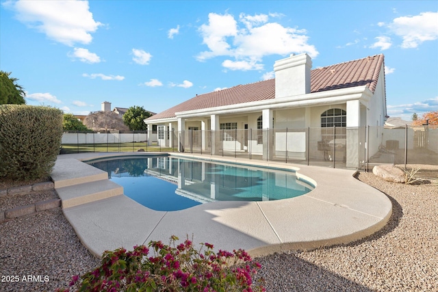 view of pool with a patio