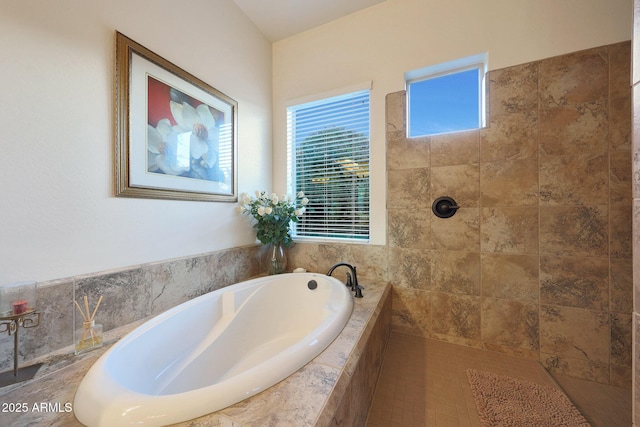 19334 W Pasadena Ave, Litchfield Park, AZ 85340 - bathroom featuring a bath and tiled shower