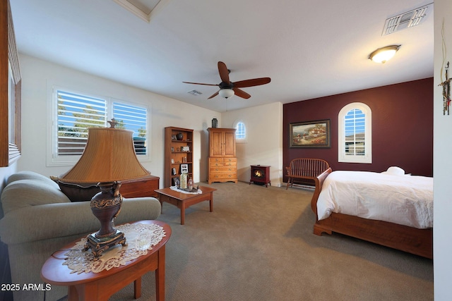 19334 W Pasadena Ave, Litchfield Park, AZ 85340 - carpeted bedroom with a ceiling fan