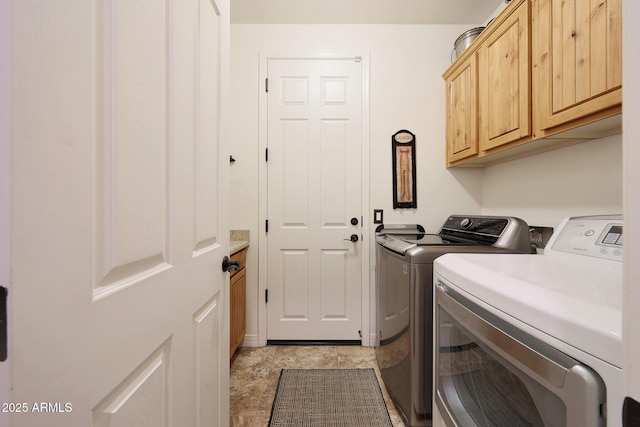 19334 W Pasadena Ave, Litchfield Park, AZ 85340 - washroom featuring separate washer and dryer and cabinet space