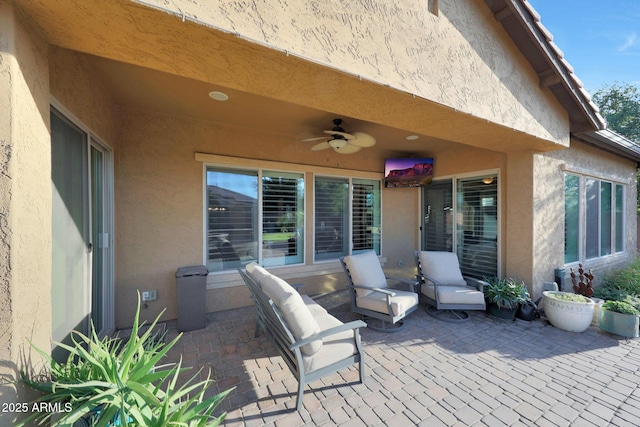 19334 W Pasadena Ave, Litchfield Park, AZ 85340 - view of patio with ceiling fan