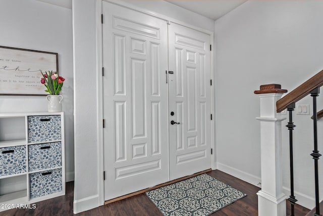1342 E Jade Dr, Chandler, AZ 85286 - foyer featuring stairs and wood finished floors