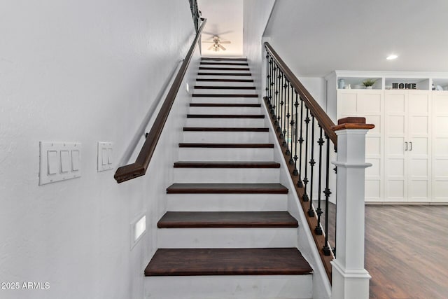 1342 E Jade Dr, Chandler, AZ 85286 - staircase with wood finished floors