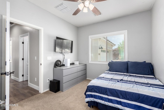 6317 S Banning St, Gilbert, AZ 85298 - carpeted bedroom with baseboards and ceiling fan