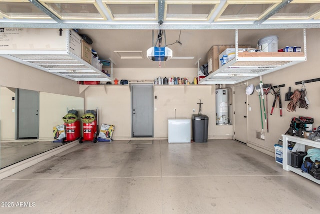 6317 S Banning St, Gilbert, AZ 85298 - garage featuring water heater and a garage door opener