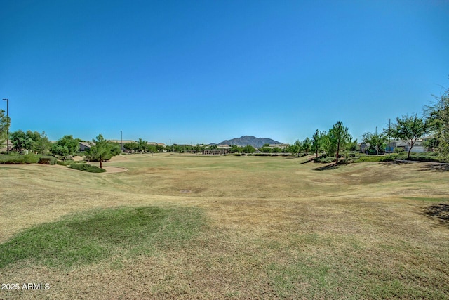 6317 S Banning St, Gilbert, AZ 85298 - view of grassy yard with a mountain view and view of golf course