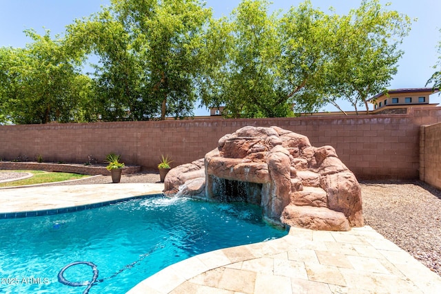6317 S Banning St, Gilbert, AZ 85298 - view of pool with a fenced backyard