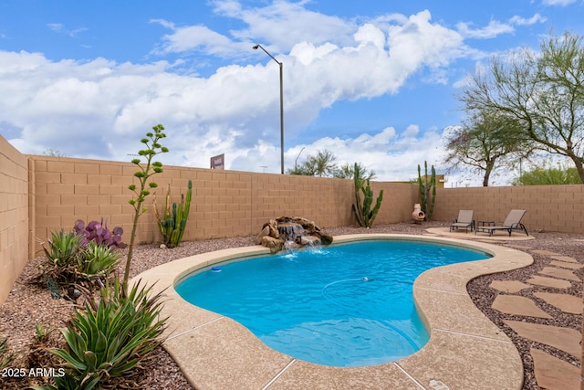 12787 S 175th Ave, Goodyear, AZ 85338 - view of pool featuring a patio area, a fenced in pool, and a fenced backyard