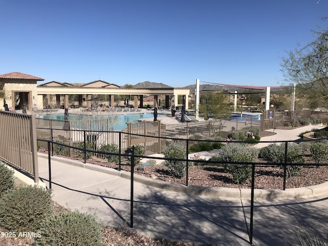 12787 S 175th Ave, Goodyear, AZ 85338 - community pool with a patio area and fence