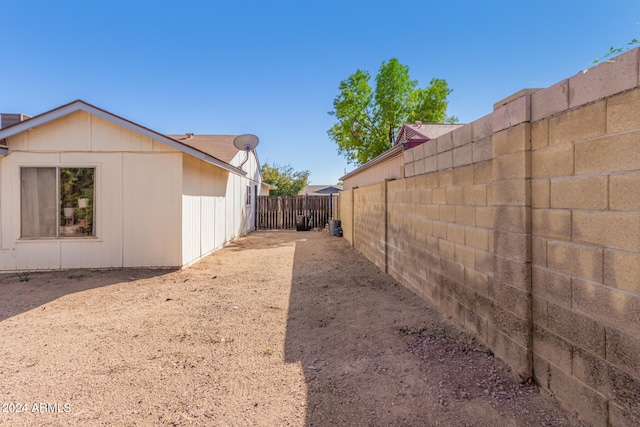 view of side of property