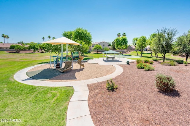2721 N 107th Dr, Avondale, AZ 85392 - view of home's community featuring a lawn and a gazebo