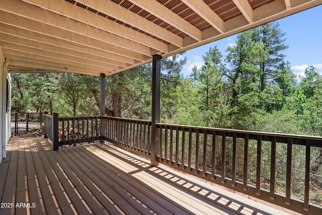 view of wooden terrace