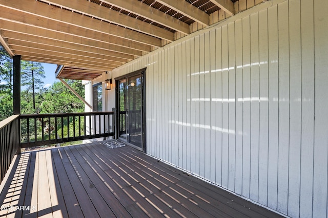 view of wooden terrace