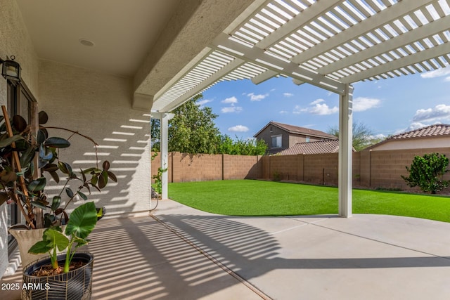 4135 E Waterman Ct, Gilbert, AZ 85297 - view of patio / terrace with a pergola