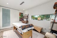 bedroom featuring recessed lighting