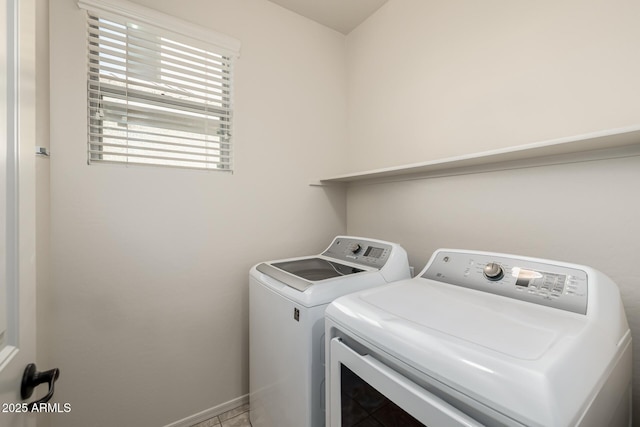 washroom featuring separate washer and dryer