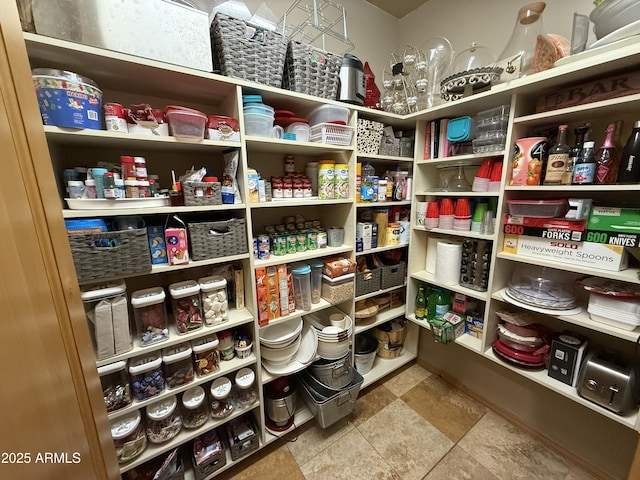 view of pantry