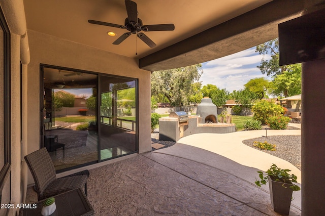 690 E Seattle Slew Ln, Gilbert, AZ 85296 - view of patio with a ceiling fan
