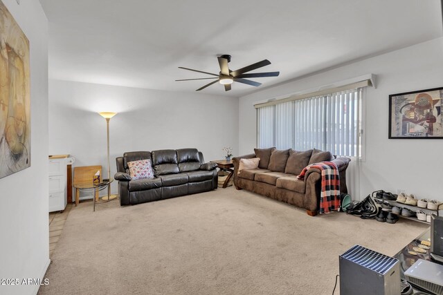 10806 N 114th Ave, Youngtown, AZ 85363 - carpeted living area with a ceiling fan