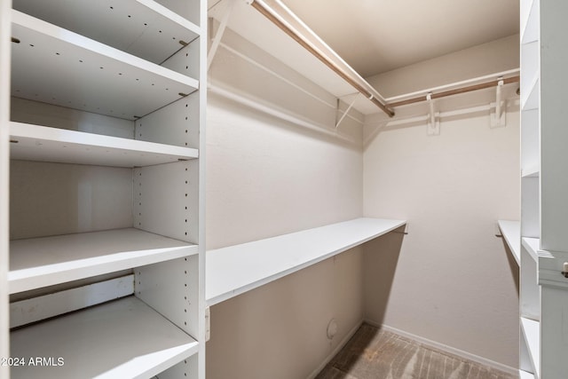 spacious closet with carpet floors