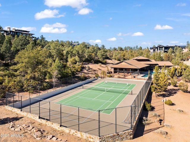 view of tennis court