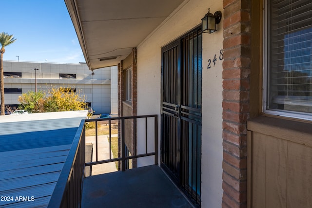 view of balcony